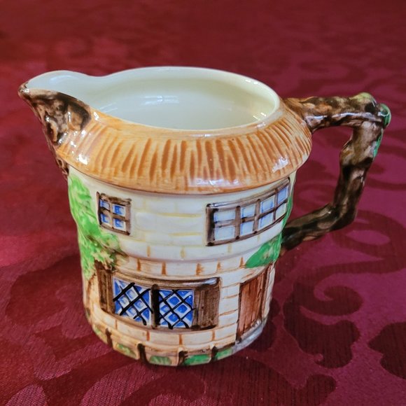 Beswick Ware Pitcher Handpainted Pottery Cottage Pattern 3.5" Tall England - Picture 3 of 6